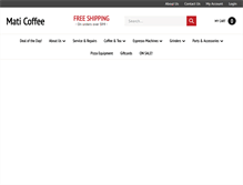 Tablet Screenshot of maticoffee.com